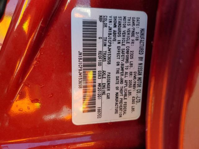 JN1BJ1CP9JW153658 Nissan Rogue Sport S