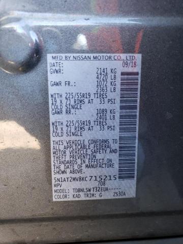 5N1AT2MV8KC715215 Nissan ROGUE S