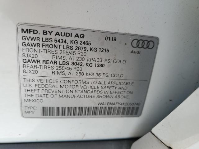 WA1BNAFY4K2050740 Audi Q5 Premium Plus