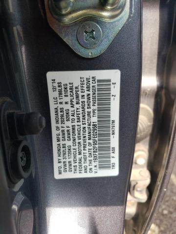 19XFB2F95FE029581 Honda CIVIC EXL