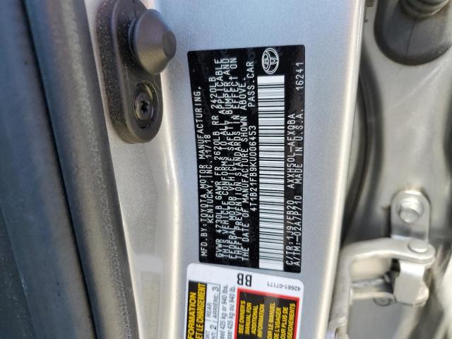 4T1B21FB9KU006453 Toyota AVALON XLE