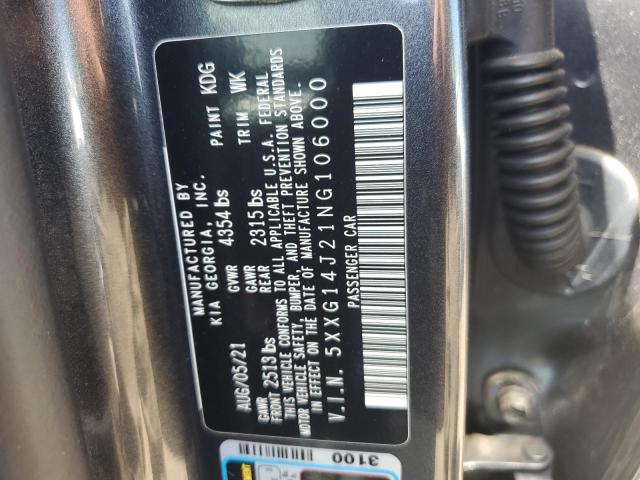 5XXG14J21NG106000 KIA K5 LXS