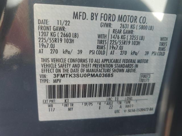 3FMTK3SU0PMA03685 Ford Mustang Mach-e Premium
