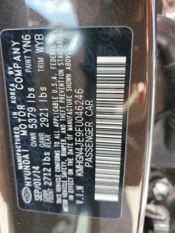 KMHGN4JE9FU046246 Hyundai Genesis 3.8l