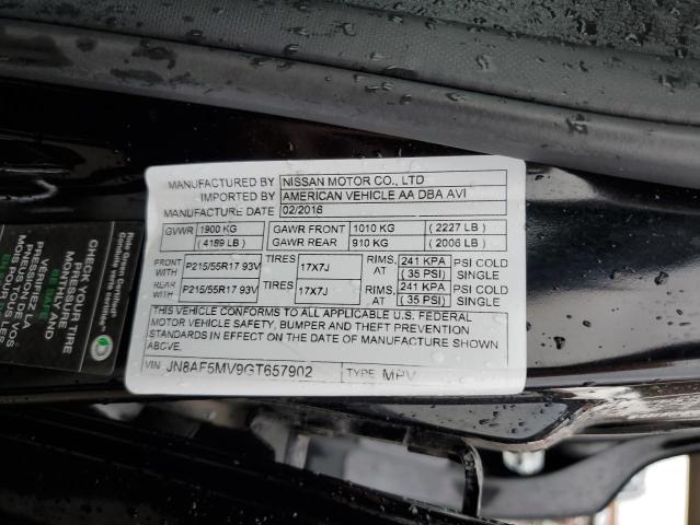 JN8AF5MV9GT657902 Nissan JUKE S