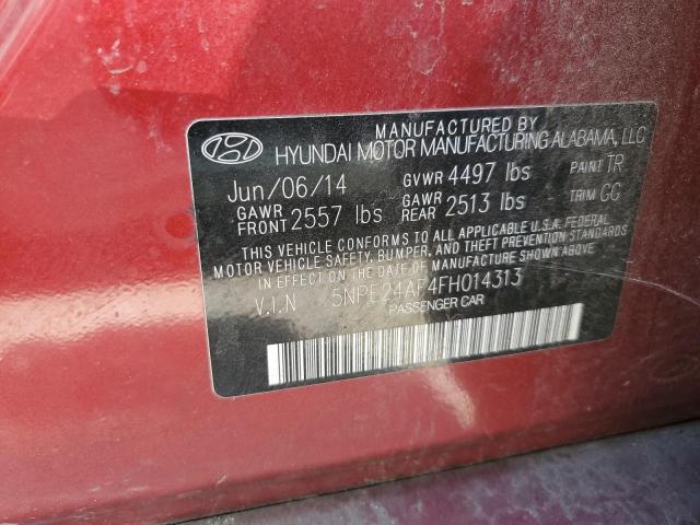 5NPE24AF4FH014313 Hyundai SONATA SE