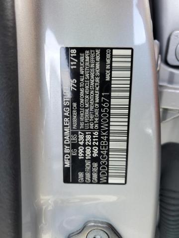 WDD3G4EB4KW005671 Mercedes-Benz A 220