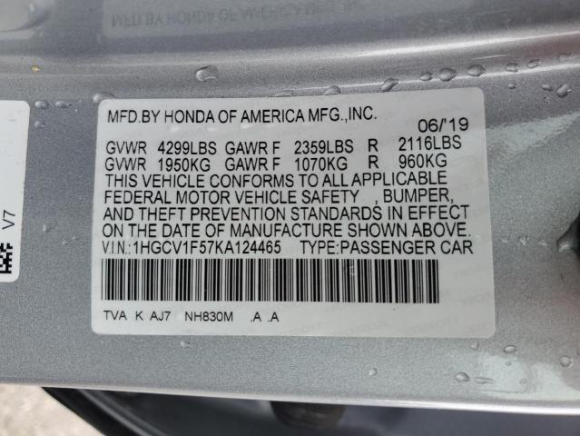 1HGCV1F57KA124465 Honda ACCORD EXL