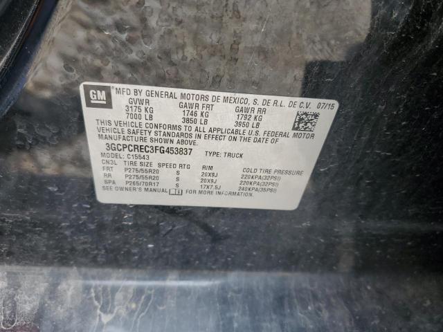 3GCPCREC3FG453837 Chevrolet Silverado C1500 Lt