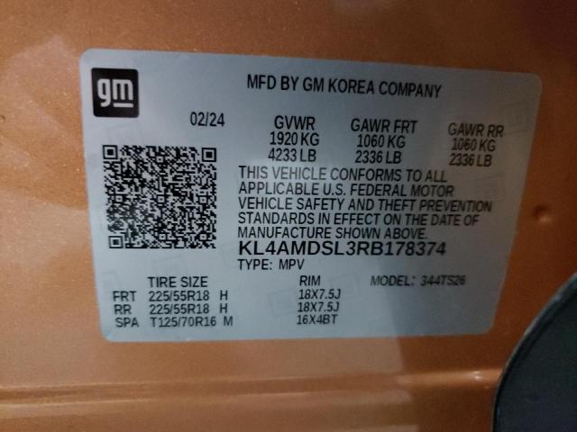 KL4AMDSL3RB178374 Buick Encore Gx Sport Touring
