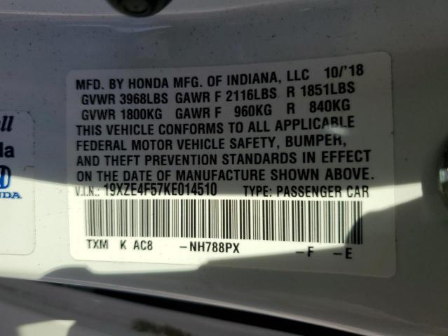 19XZE4F57KE014510 Honda INSIGHT EX
