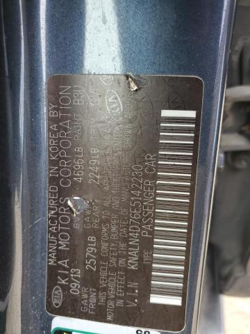 KNALN4D76E5142230 KIA CADENZA PR