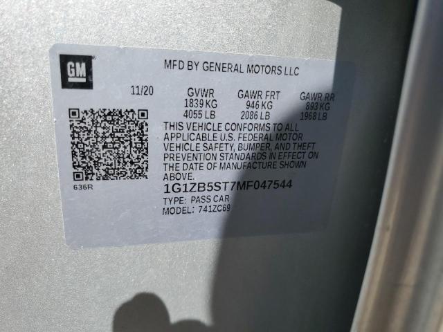 1G1ZB5ST7MF047544 Chevrolet MALIBU LS