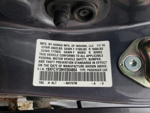 19XFC1F39HE004804 Honda CIVIC EX