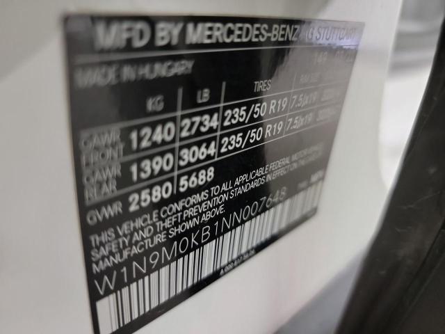W1N9M0KB1NN007648 Mercedes-Benz Eqb 300 4matic
