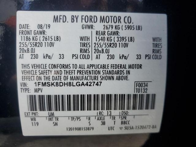 1FMSK8DH8LGA42747 Ford EXPLORER XLT