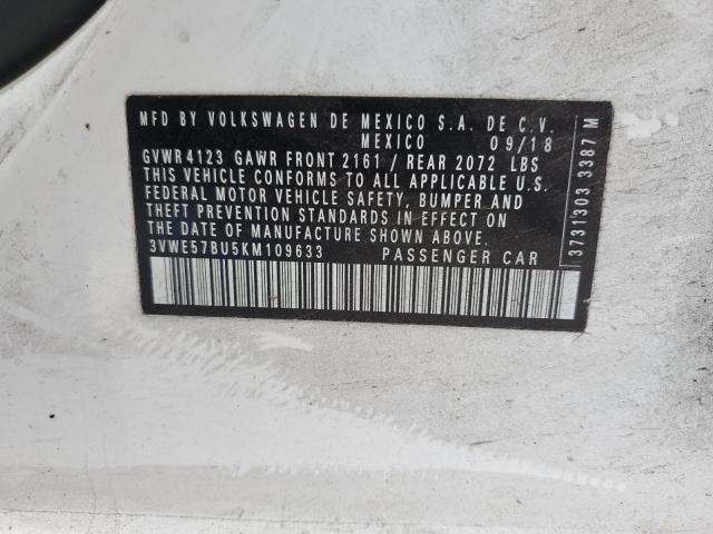 3VWE57BU5KM109633 Volkswagen JETTA SEL
