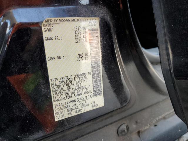 1N4AL3AP6HN342310 Nissan ALTIMA 2.5