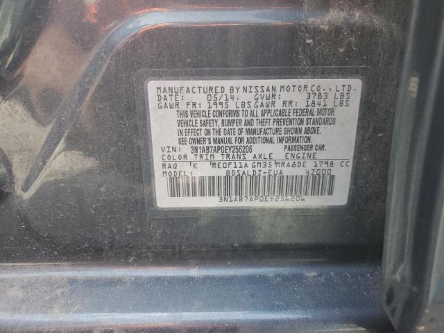 3N1AB7AP0EY256206 Nissan SENTRA S