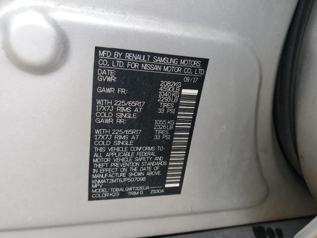 KNMAT2MT6JP507098 Nissan ROGUE S