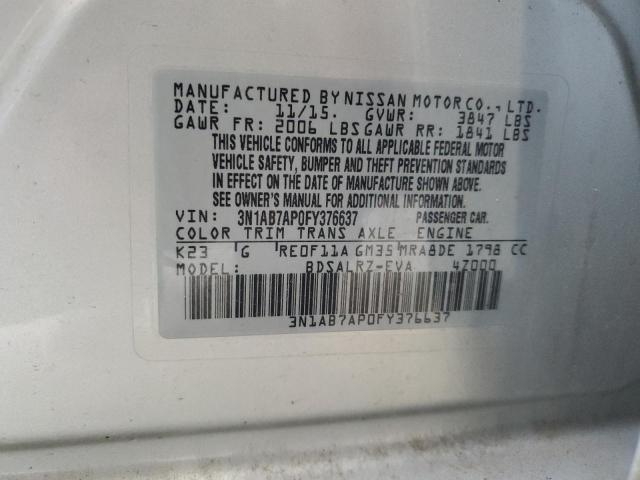 3N1AB7AP0FY376637 Nissan SENTRA S