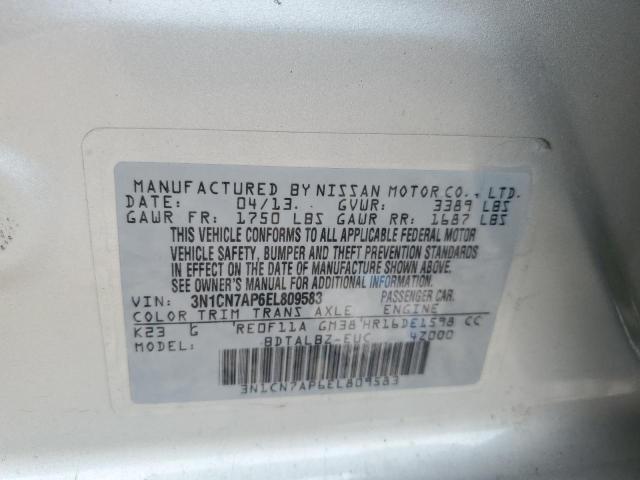 3N1CN7AP6EL809583 Nissan VERSA S