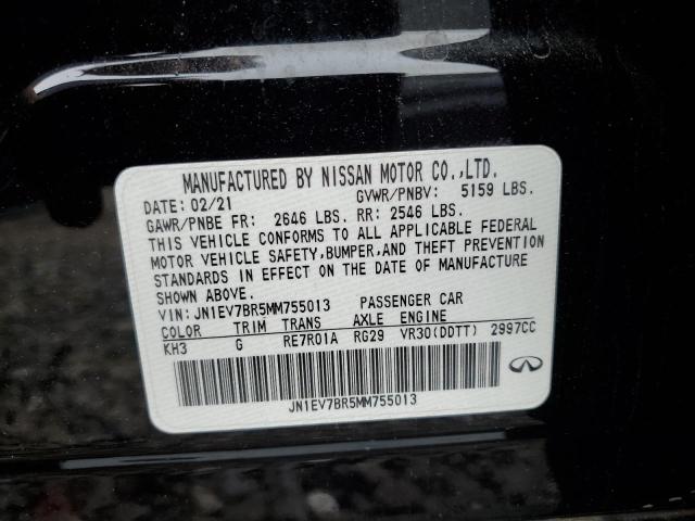 JN1EV7BR5MM755013 Infiniti Q50 LUXE