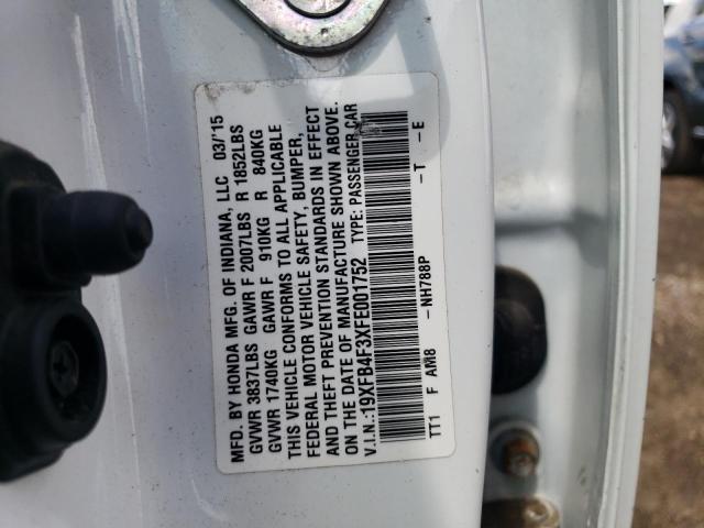 19XFB4F3XFE001752 Honda Civic Hybrid L
