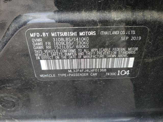 ML32F4FJ4LHF01368 Mitsubishi Mirage G4 Se