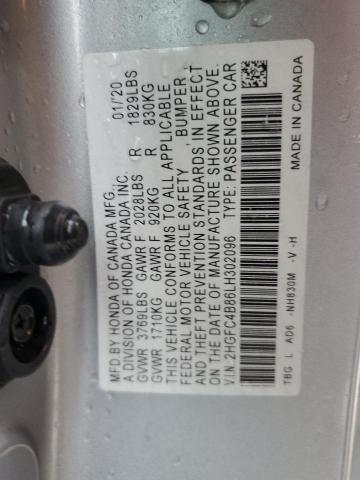 2HGFC4B86LH302096 Honda Civic Sport
