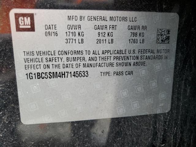 1G1BC5SM4H7145633 Chevrolet CRUZE LS