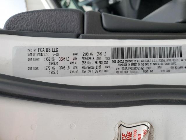 1C4RJEBG1KC751461 Jeep Grand Cherokee Limited