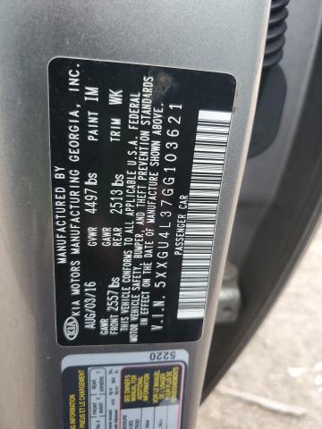 5XXGU4L37GG103621 KIA OPTIMA EX