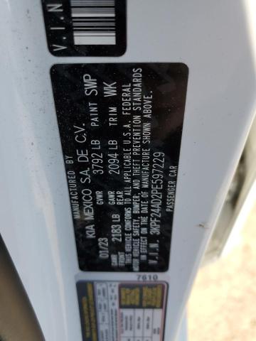 3KPF24AD2PE597229 KIA FORTE LX
