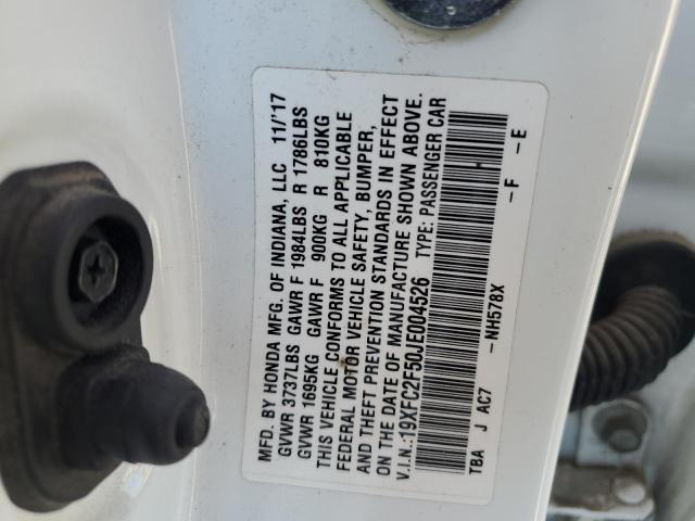 19XFC2F50JE004526 Honda Civic Lx
