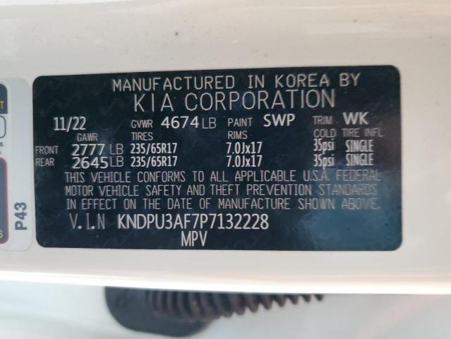 KNDPU3AF7P7132228 KIA Sportage Lx