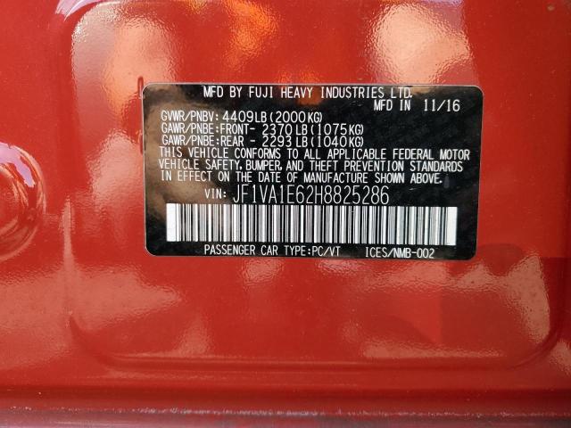 JF1VA1E62H8825286 Subaru Wrx Premium