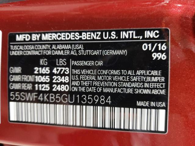 55SWF4KB5GU135984 Mercedes-Benz C 300 4matic