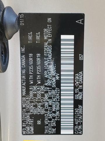 2T2BK1BA0FC304227 Lexus Rx 350 Base