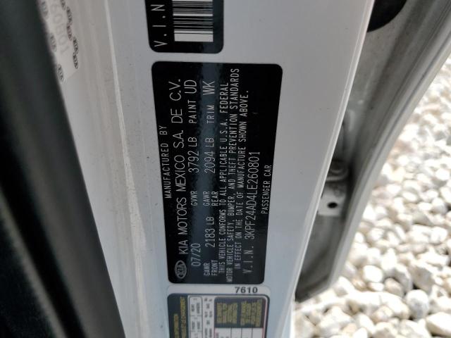 3KPF24AD4LE260801 KIA FORTE FE