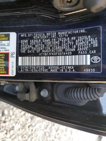 4T1BF1FKXFU014409 Toyota CAMRY LE