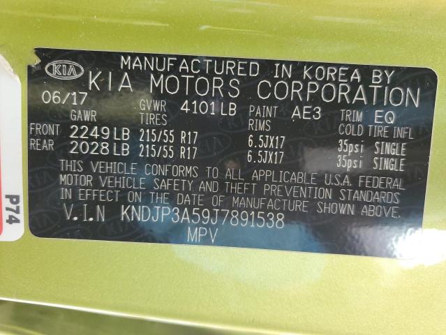 KNDJP3A59J7891538 KIA SOUL +