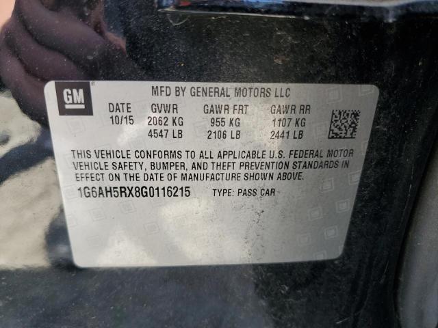 1G6AH5RX8G0116215 Cadillac ATS LUXURY