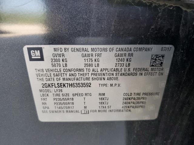 2GKFLSEK7H6353592 GMC Terrain Sle