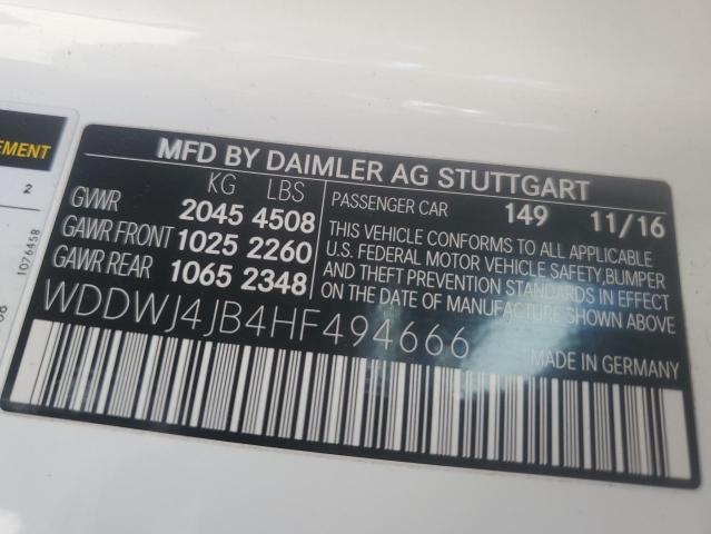 WDDWJ4JB4HF494666 Mercedes-Benz C 300