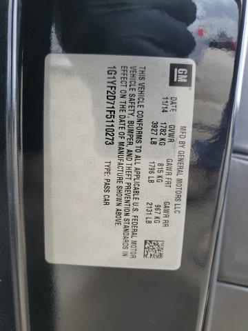1G1YF2D71F5110273 Chevrolet Corvette Stingray 3lt