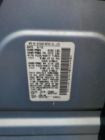 JN8AS5MT8FW157155 Nissan Rogue Select S