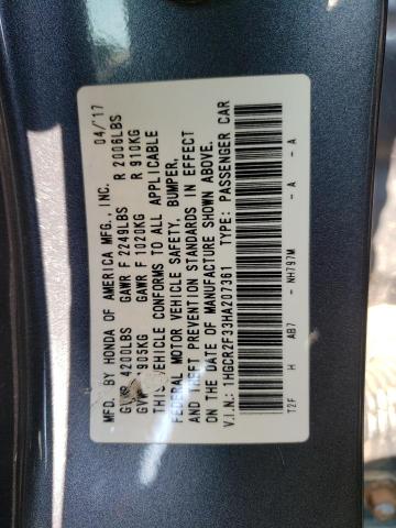 1HGCR2F33HA207361 Honda ACCORD LX