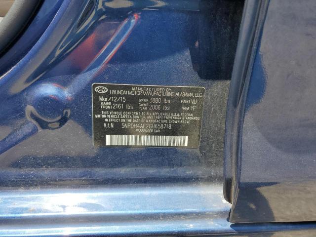 5NPDH4AE2GH658718 Hyundai ELANTRA SE