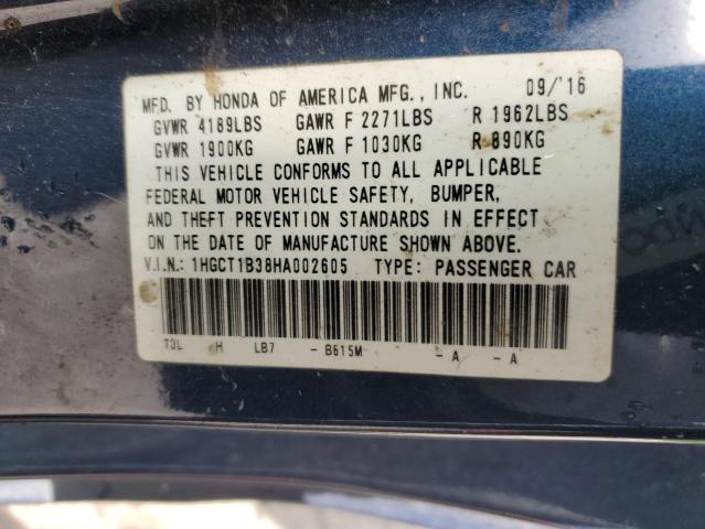 1HGCT1B38HA002605 Honda Accord Lx-s